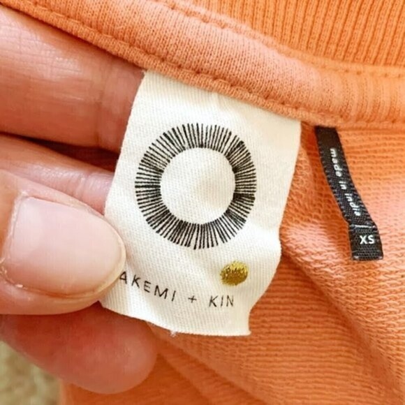 Akemi & Kin Peach Embroidered Beaded Bohemian Beaded Crew Neck Long Sleeve Shirt - Picture 8 of 10